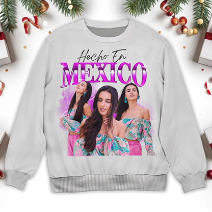 Hecho En Mexico Bright Floral Pattern Fashion Sweatshirt