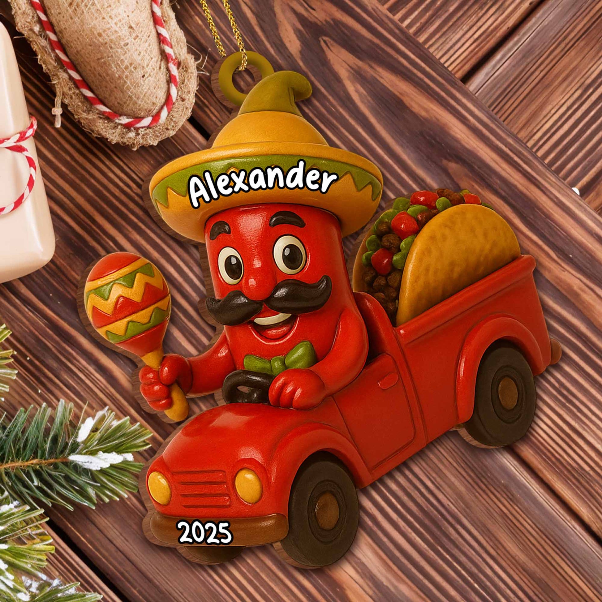 Celebrate Vibrant Traditions With Cartoon Chili In Red Truck