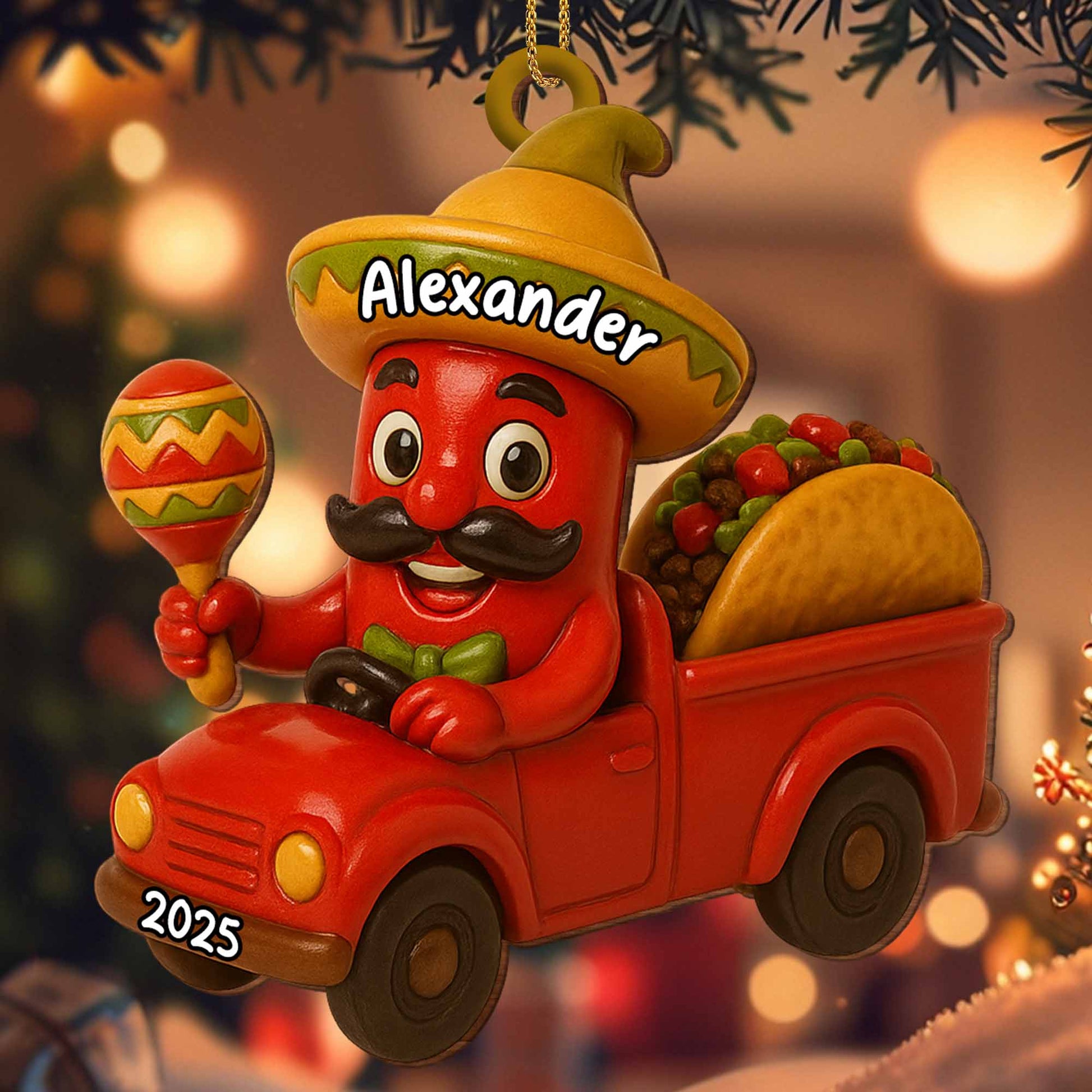 Celebrate Vibrant Traditions With Cartoon Chili In Red Truck