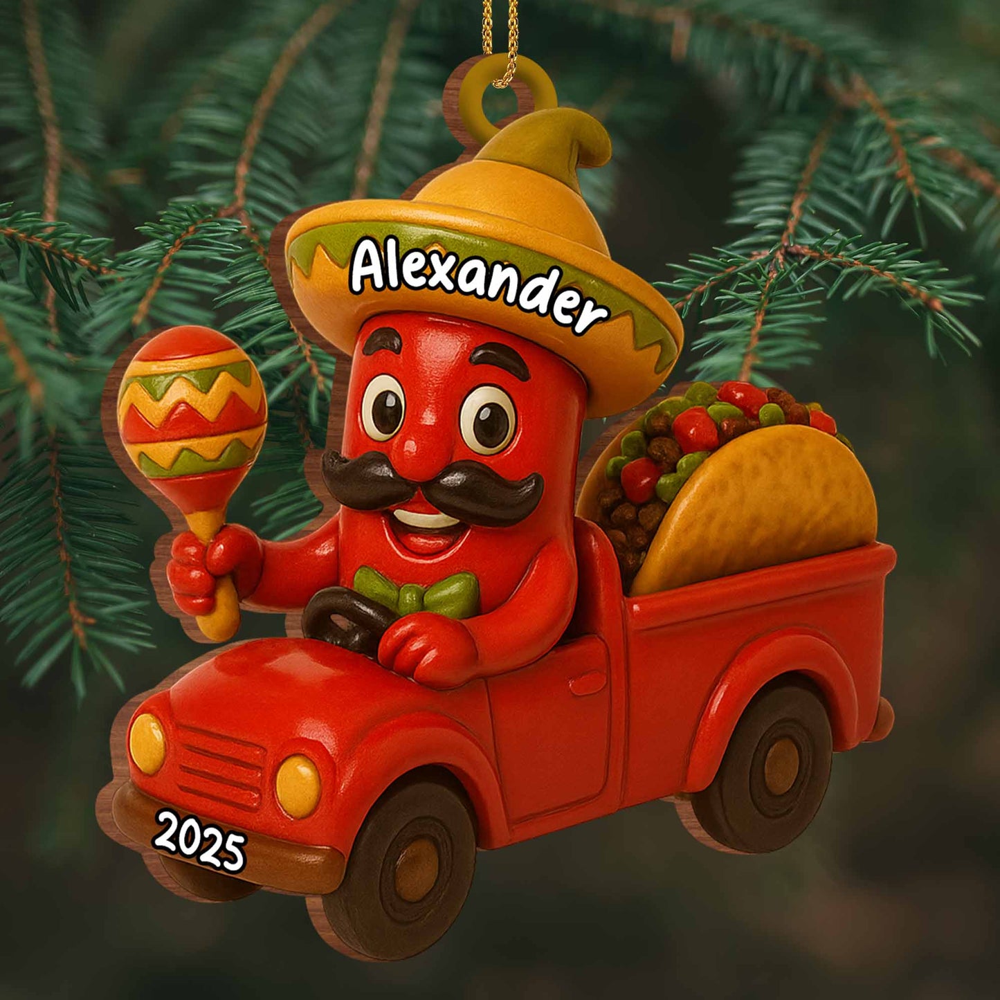 Celebrate Vibrant Traditions With Cartoon Chili In Red Truck