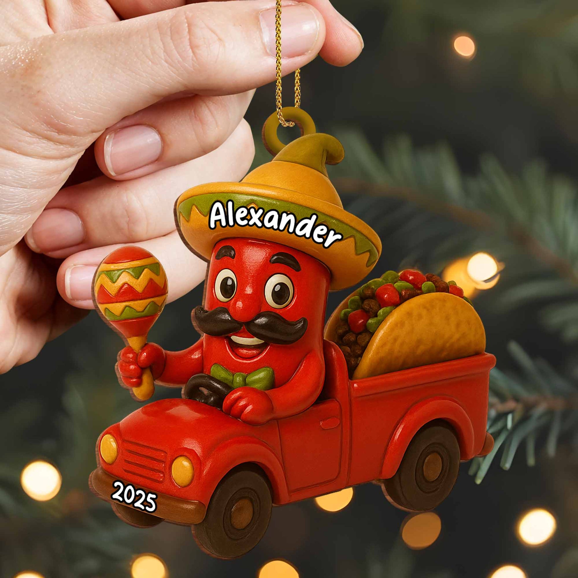 Celebrate Vibrant Traditions With Cartoon Chili In Red Truck