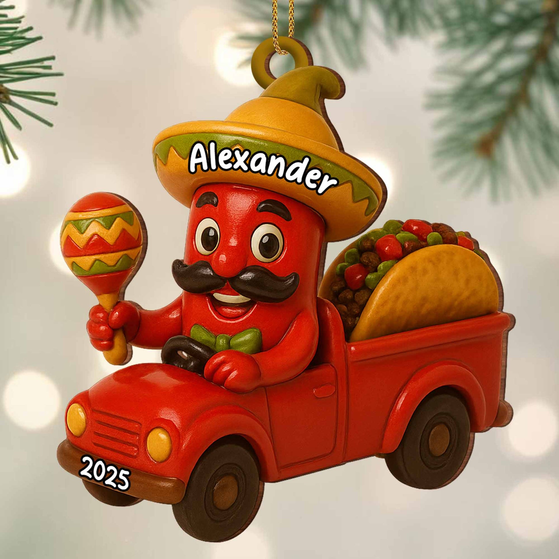 Celebrate Vibrant Traditions With Cartoon Chili In Red Truck