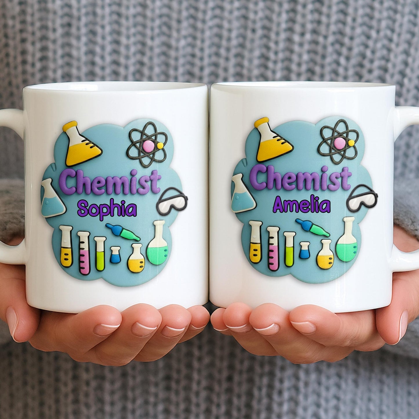 Celebrate Your Inner Scientist With Chemistry-Themed Art - Personalized Custom Coffee Mug - JBS072_MG