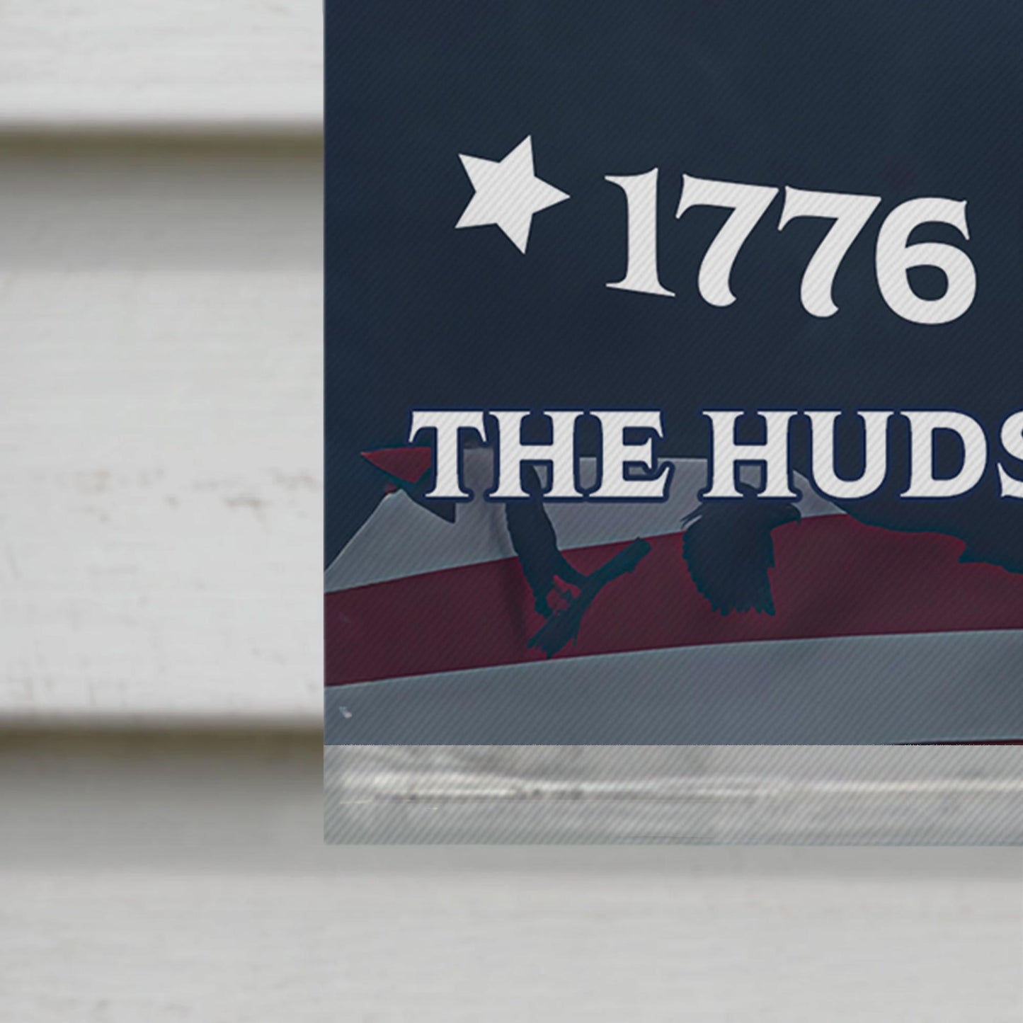 God Bless America With Eagle And American Flag - Personalized Flag - INDE031_GAF