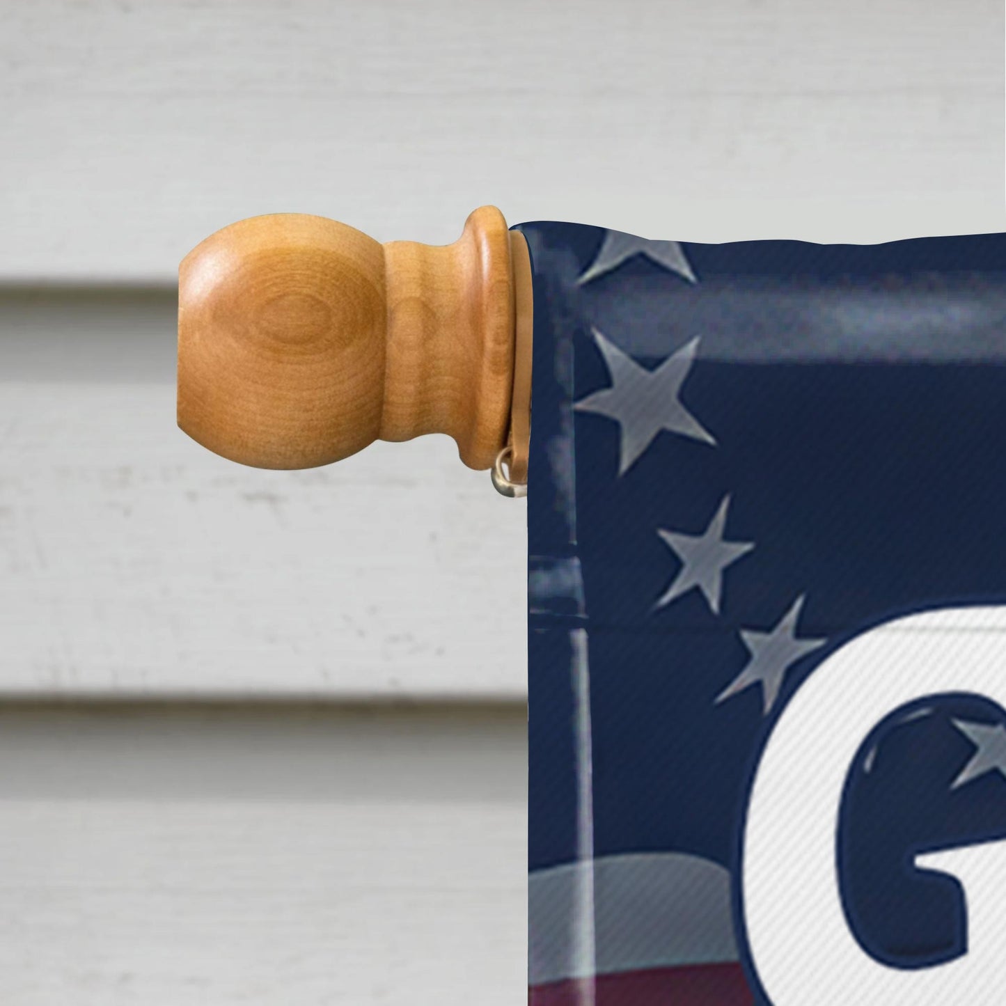 God Bless America With Eagle And American Flag - Personalized Flag - INDE031_GAF