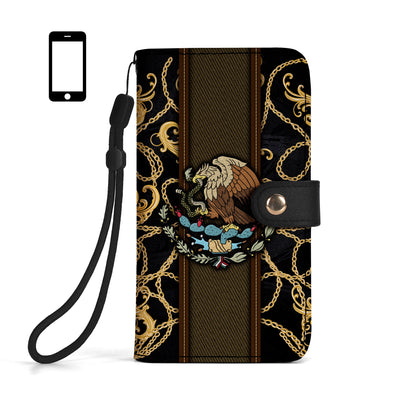 L'Aigle royal - Portefeuille en cuir personnalisé pour téléphone - ME007_PW