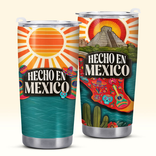 Hecho en México - Vaso de acero inoxidable personalizado de 20 oz y 30 oz - TB_MX13
