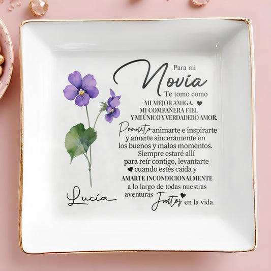 Para Mi NOVIA - Plato de joyería personalizado - CP020_SCRD