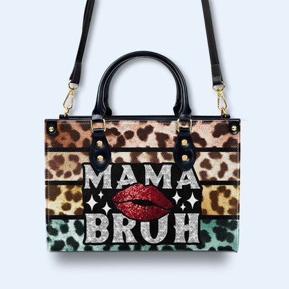 Mama Bruh - Bolso de mano de cuero personalizado - MM03