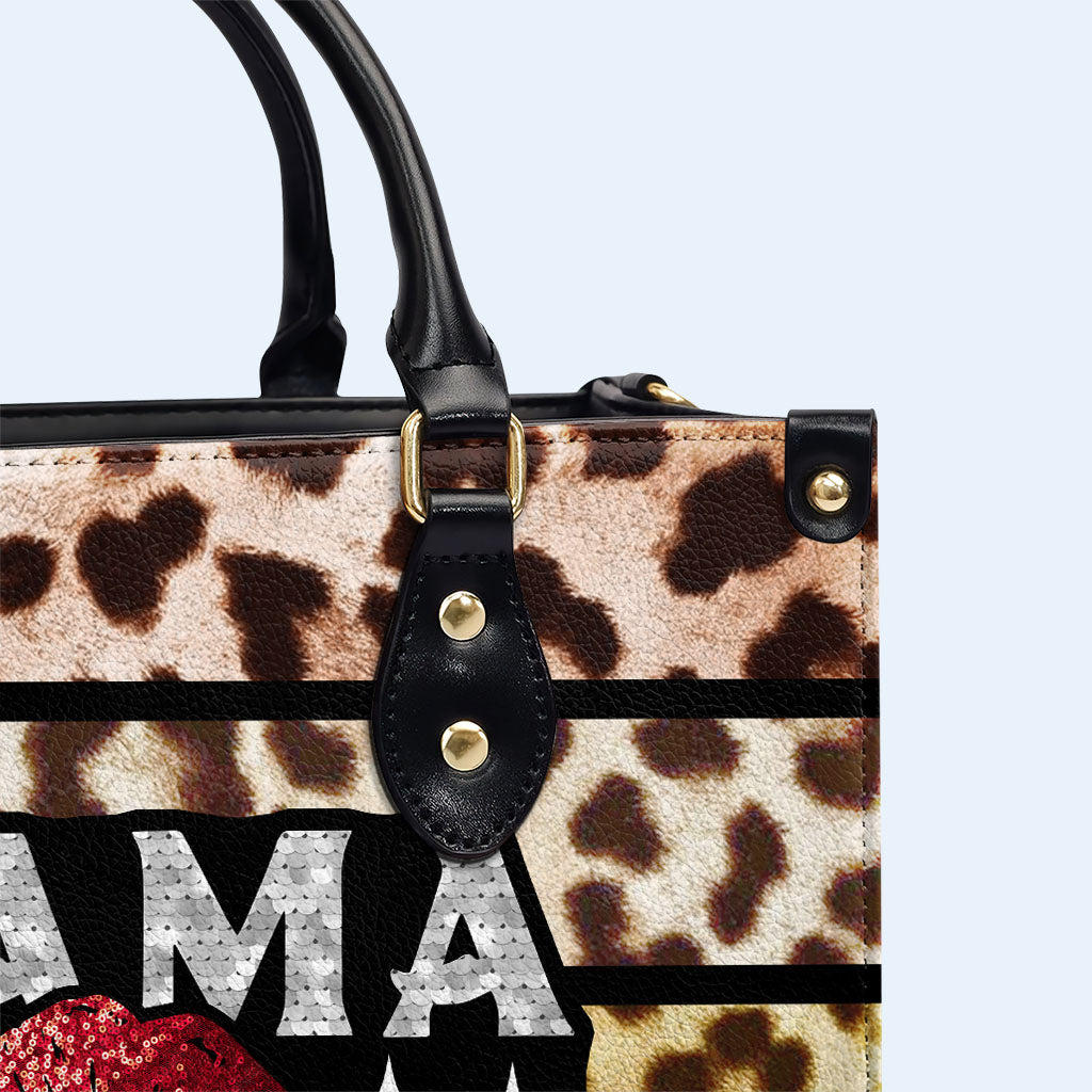 Mama Bruh - Bolso de mano de cuero personalizado - MM03