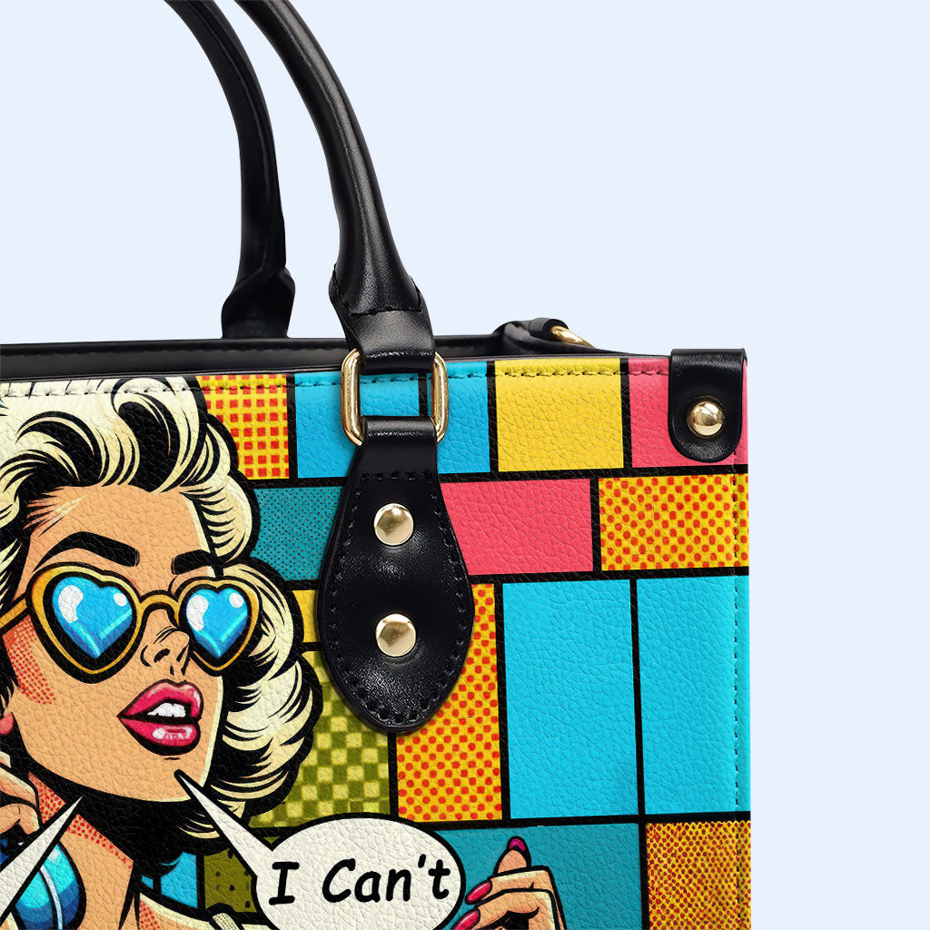 Ocupada haciendo cosas de mamá - Bolso de cuero personalizado - MM06