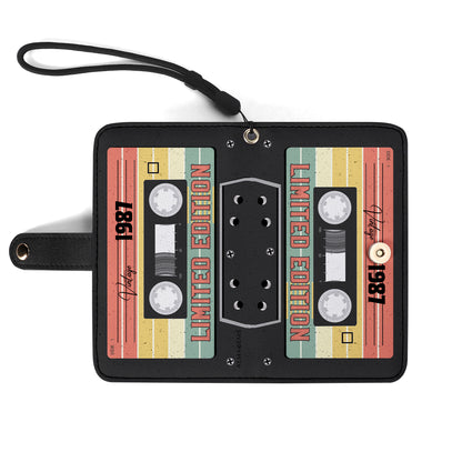 Édition limitée - Portefeuille en cuir personnalisé pour téléphone - MM08PW