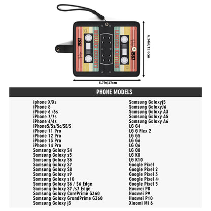 Édition limitée - Portefeuille en cuir personnalisé pour téléphone - MM08PW
