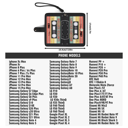 Édition limitée - Portefeuille en cuir personnalisé pour téléphone - MM08PW