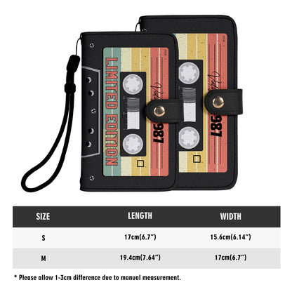 Édition limitée - Portefeuille en cuir personnalisé pour téléphone - MM08PW