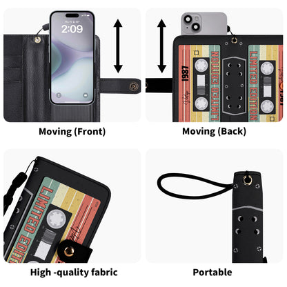 Édition limitée - Portefeuille en cuir personnalisé pour téléphone - MM08PW