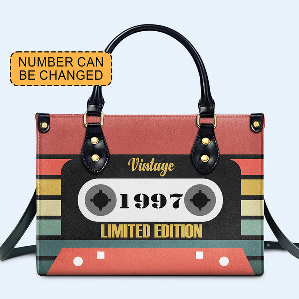 Bolso de mano de cuero personalizado de edición limitada vintage - MM08V