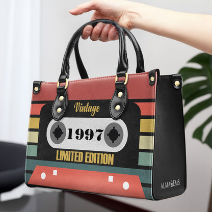 Bolso de mano de cuero personalizado de edición limitada vintage - MM08V