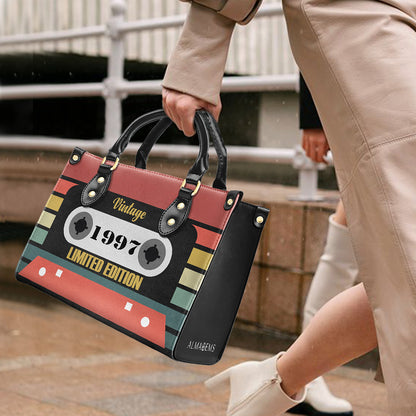Bolso de mano de cuero personalizado de edición limitada vintage - MM08V