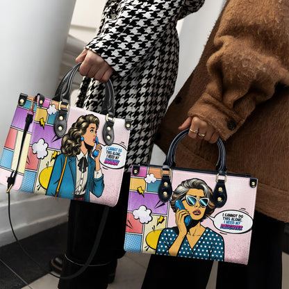 Necesito a mi mami - Bolso de mano de cuero personalizado - MM14