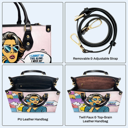 J'ai besoin de ma fille - Sac à main en cuir personnalisé - MM15