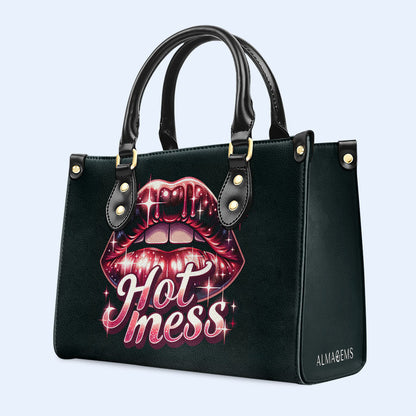 Hot Mess - Bolso de mano de cuero personalizado - MM18