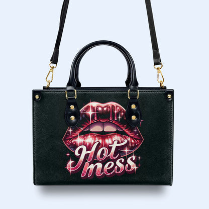 Hot Mess - Bolso de mano de cuero personalizado - MM18