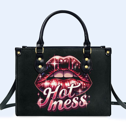 Hot Mess - Bolso de mano de cuero personalizado - MM18