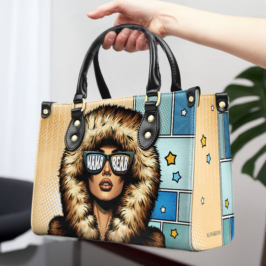 Mamá Osa - Bolso de mano de cuero personalizado - MM19