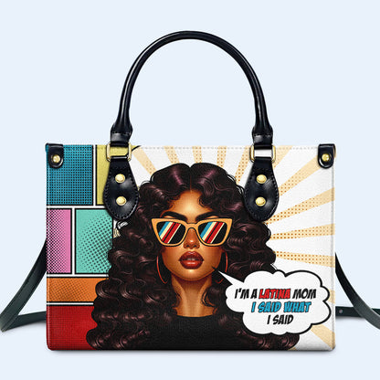 Latina Mom - Sac à main en cuir personnalisé - MM20