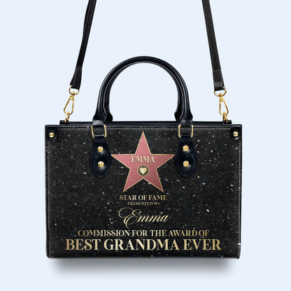 Star Of Fame - Personalized Custom Leather Handbag - MM26