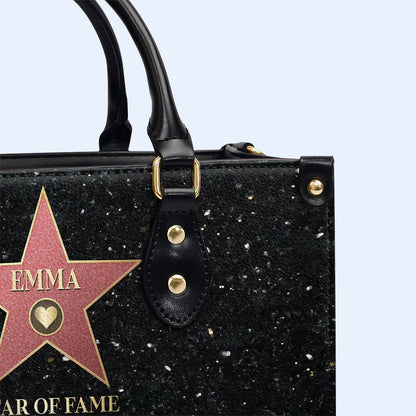 Star Of Fame - Personalized Custom Leather Handbag - MM26