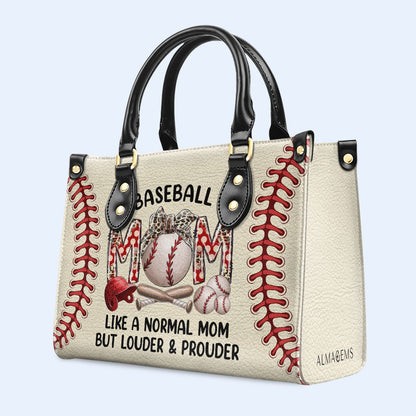 Mamá del béisbol - Bolso de mano de cuero personalizado - MM29