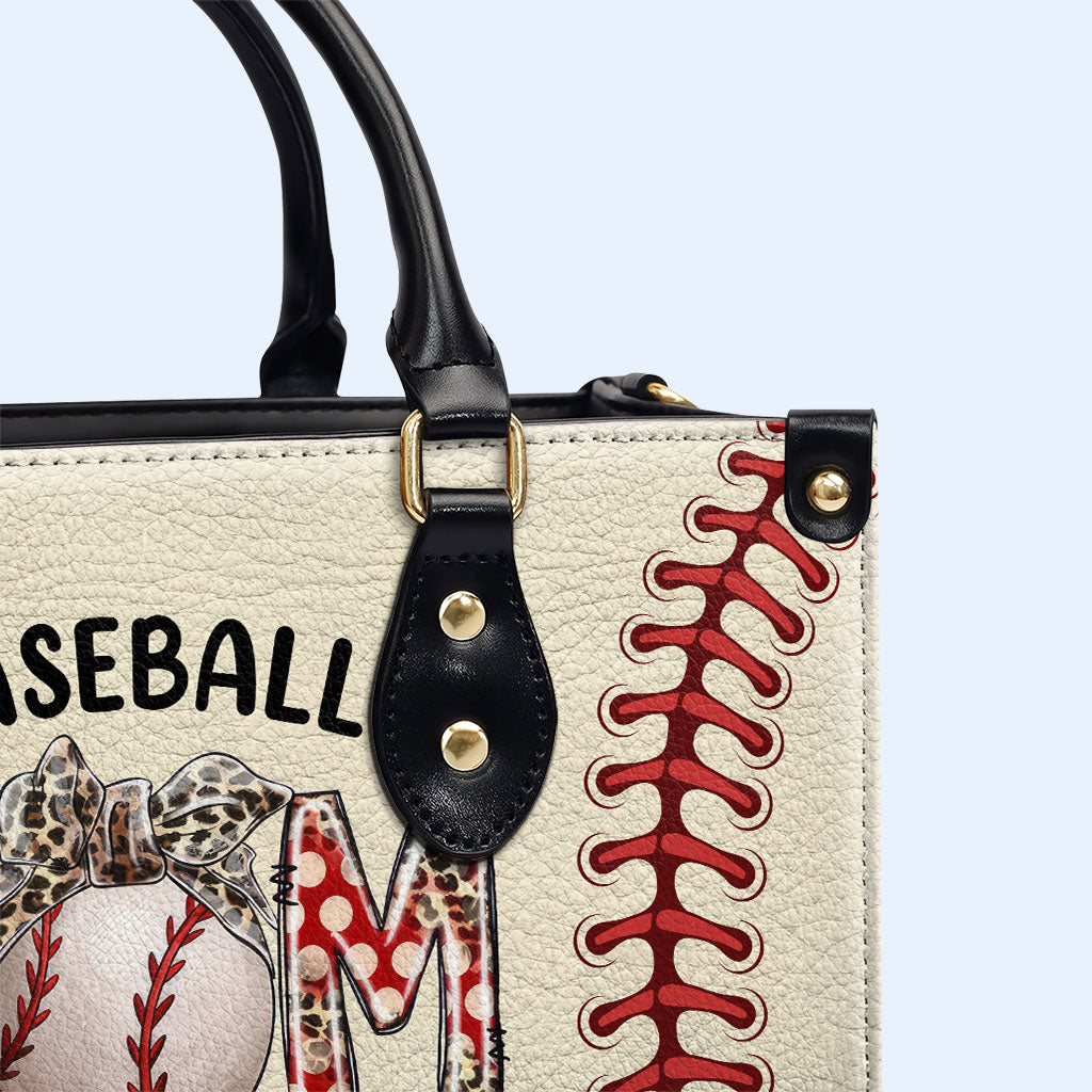 Mamá del béisbol - Bolso de mano de cuero personalizado - MM29