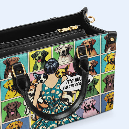 C'est moi, salut, je suis la maman du chien - Sac à main en cuir personnalisé - MM32