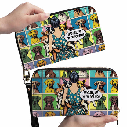 Dog Mom - Portefeuille en cuir pour femme, idéal pour les amoureux des chiens - MM32WL