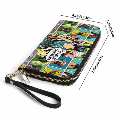 Dog Mom - Portefeuille en cuir pour femme, idéal pour les amoureux des chiens - MM32WL