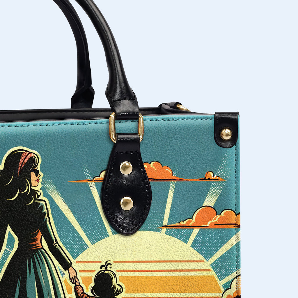 Et elle vécut heureuse pour toujours - Sac à main en cuir personnalisé - MM33