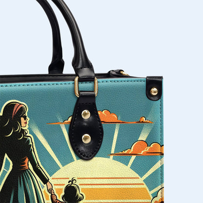 Et elle vécut heureuse pour toujours - Sac à main en cuir personnalisé - MM33
