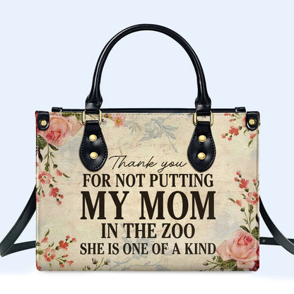 Elle est unique en son genre - Sac à main en cuir personnalisé - MM35
