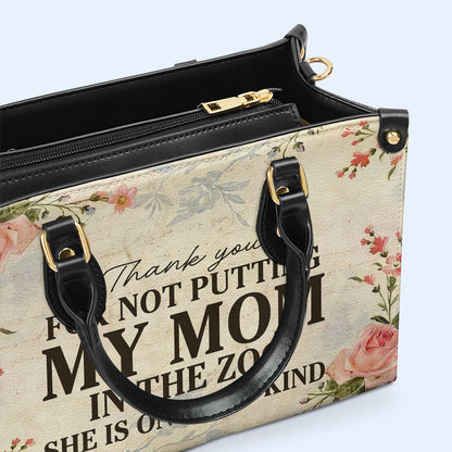 Elle est unique en son genre - Sac à main en cuir personnalisé - MM35