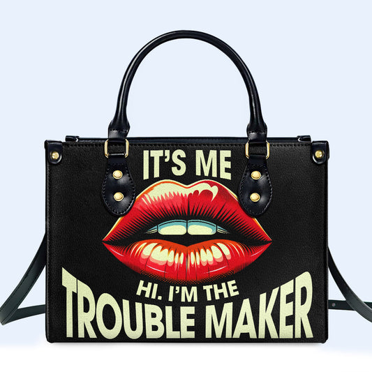 Trouble Maker - Bolso de mano de cuero personalizado - DB41