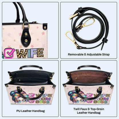 Sac à main en cuir personnalisé pour femme, maman et patronne - MM41