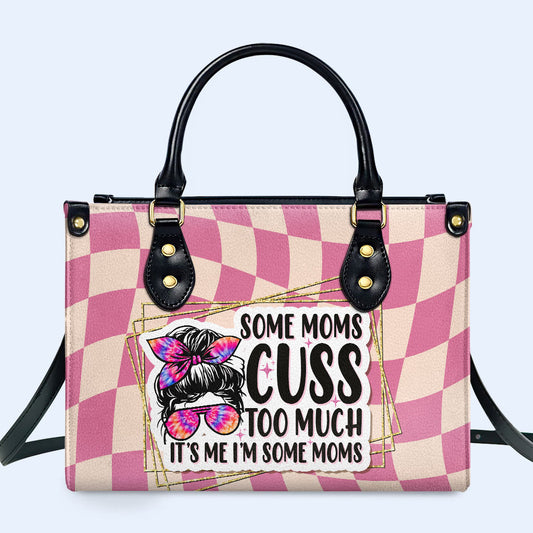 Soy una mamá - Bolso de mano de cuero personalizado - MM49