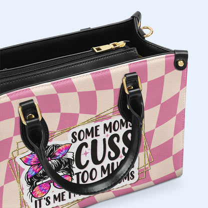 Je suis une maman - Sac à main en cuir personnalisé - MM49