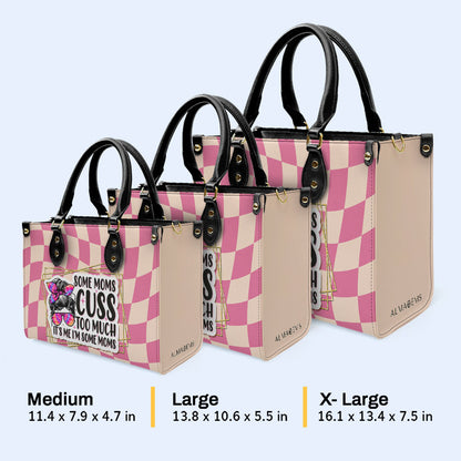 Je suis une maman - Sac à main en cuir personnalisé - MM49