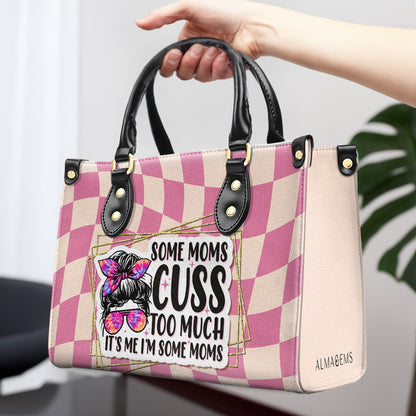Je suis une maman - Sac à main en cuir personnalisé - MM49