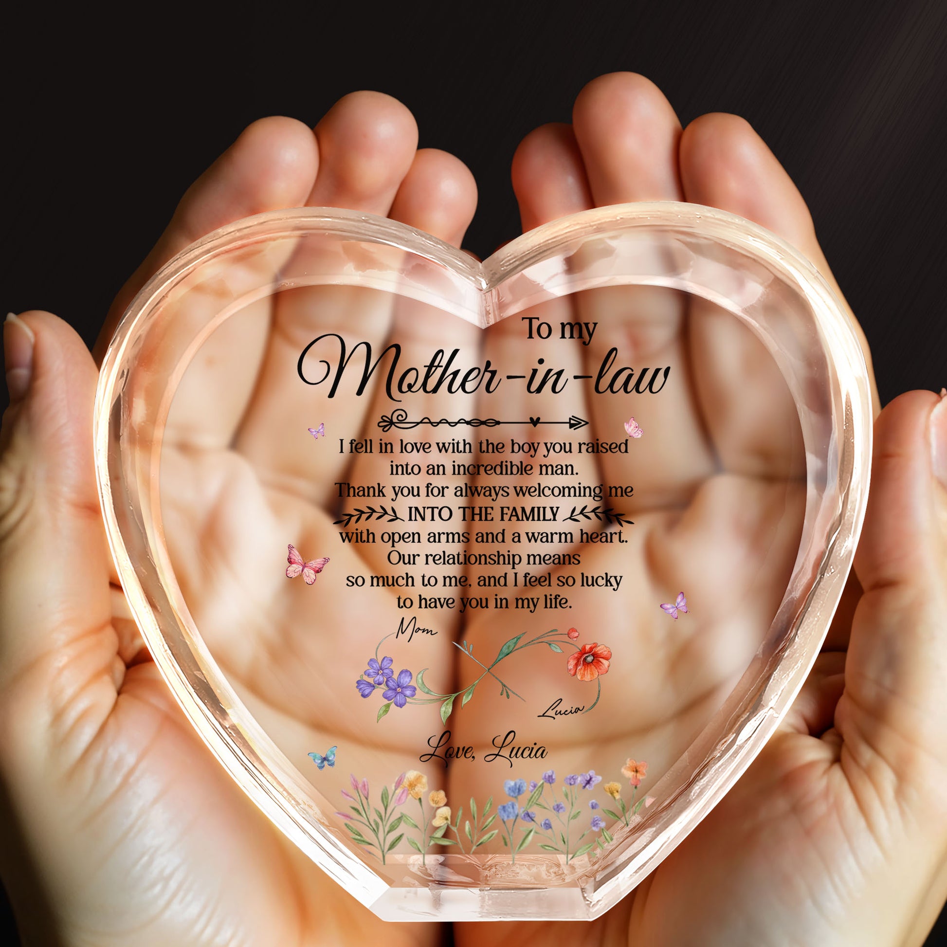 To My Mother-In-Law, Butterflies and Flowers