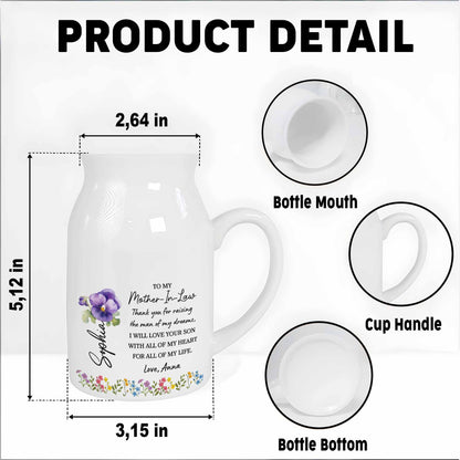 To My Mother-In-Law, Thank You, Love And Flowers