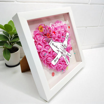 Grandma, We Love You, Flowers and Hands